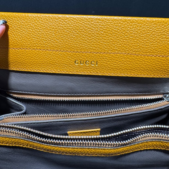 Gucci Orange Posillipo Grain Calfskin Zumi~with COA - Picture 10 of 16